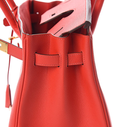 Hermes Epsom Birkin 30 Rouge De Coeur 15 of 31
