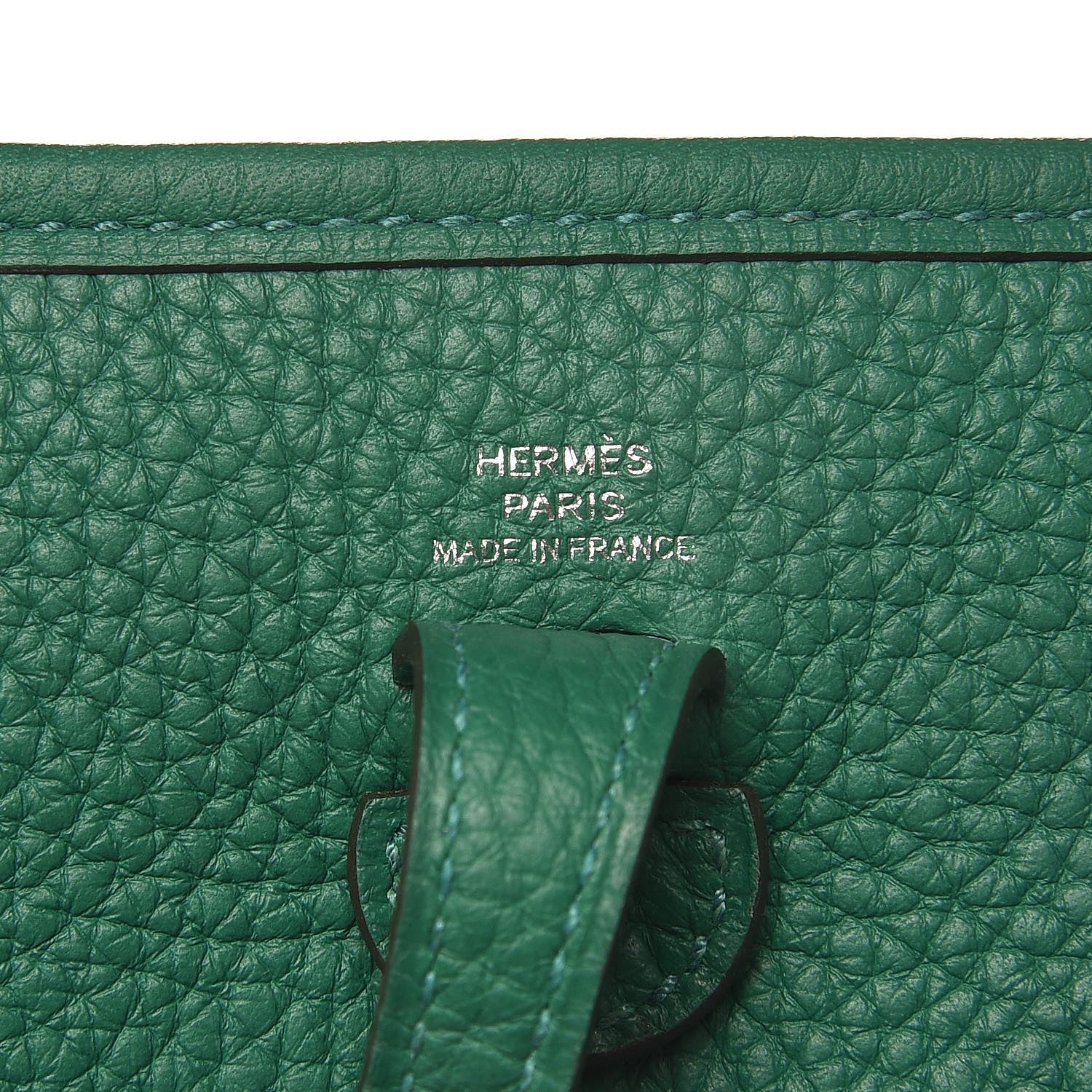 Hermes Taurillon Clemence Evelyne TPM Vert Vertigo 6 of 9