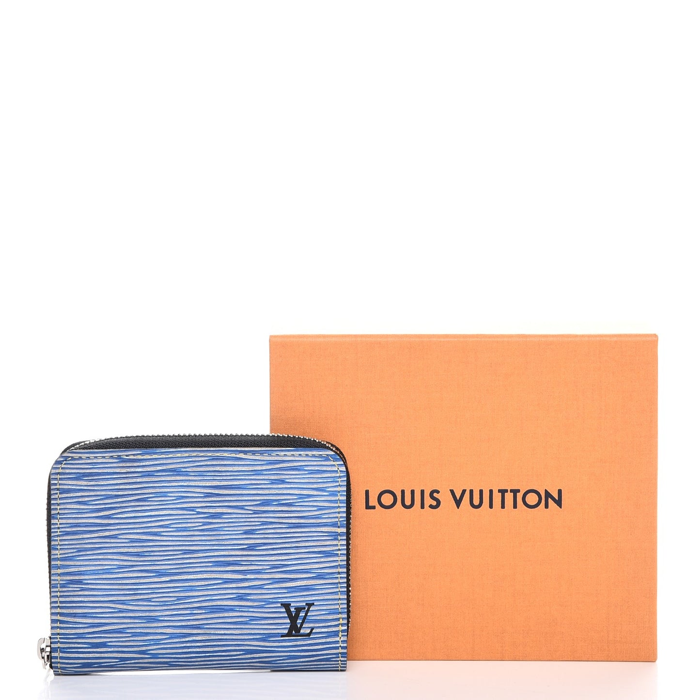 Epi Zippy Coin Purse Denim Light