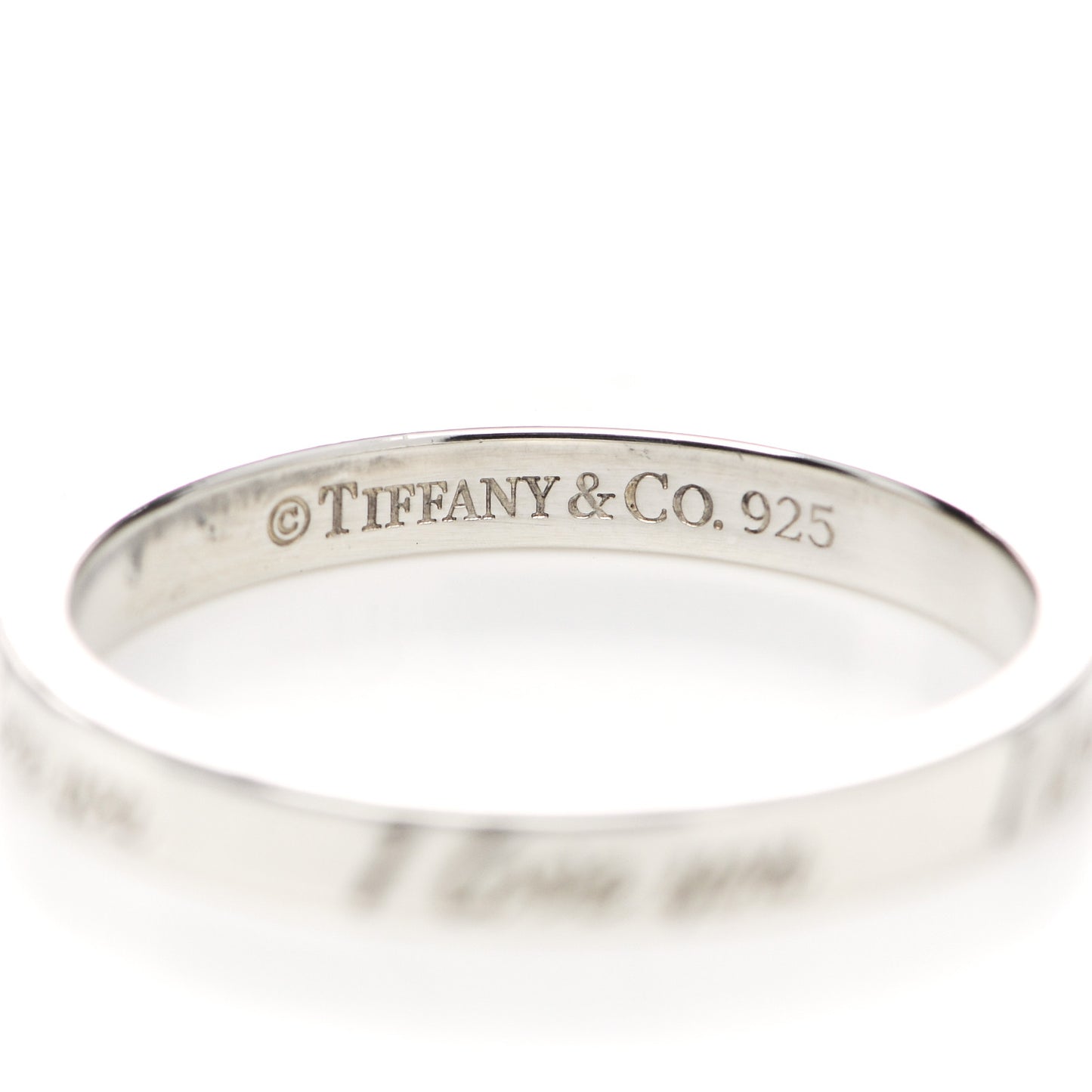 Sterling Silver I Love You Band Ring 62 10