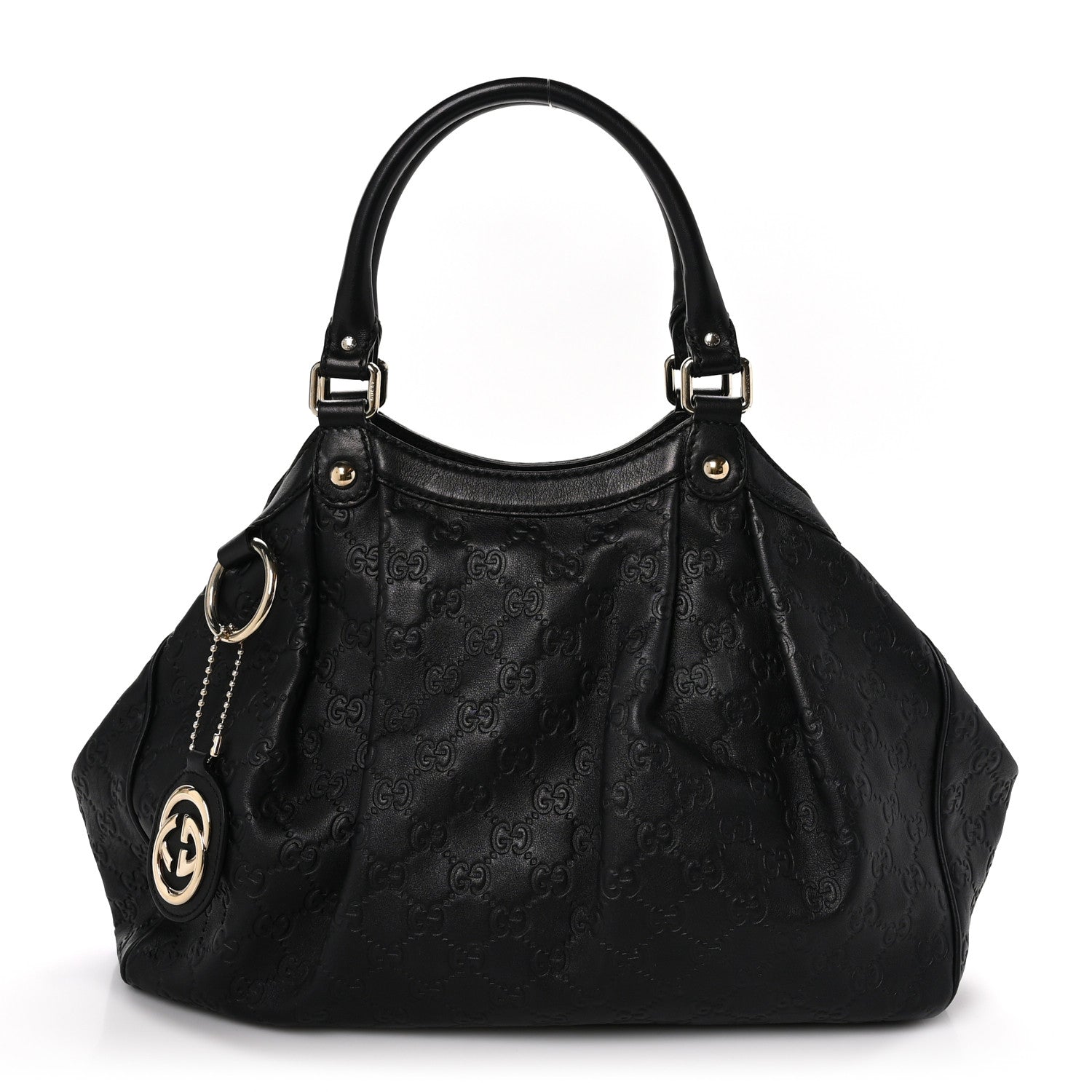 Gucci Guccissima Medium Sukey Tote Black 1 of 10