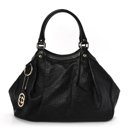 Gucci Guccissima Medium Sukey Tote Black 1 of 10