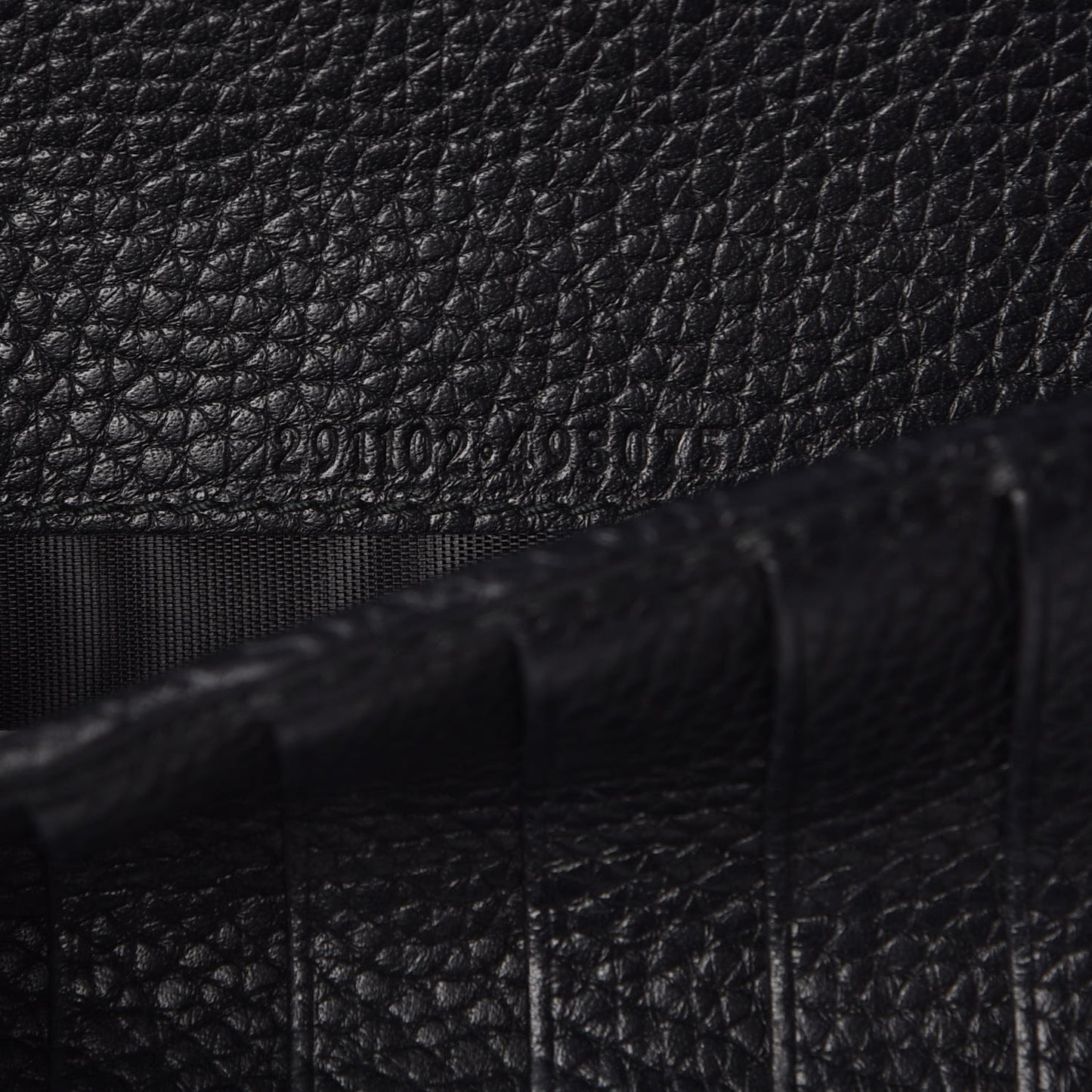 Calfskin Soho Zip Around Wallet Black