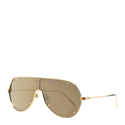 Cartier Santos De Cartier Sunglasses Gold Black 1 of 7