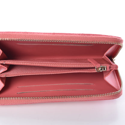 Chanel Iridescent Caviar Quilted Medium Zip Around Wallet Pink 5 of 11