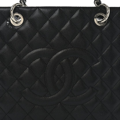 Chanel Caviar Quilted Grand Shopping Tote GST Black 8 of 10