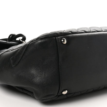 Chanel Calfskin Quilted Large Cambon Flap Black 9 of 12