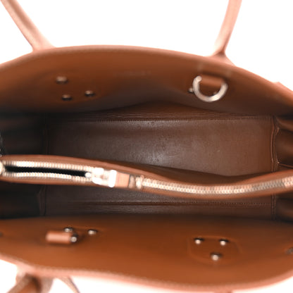 Saint Laurent Grained Calfskin Topstitch Small Sac De Jour Cognac 5 of 11