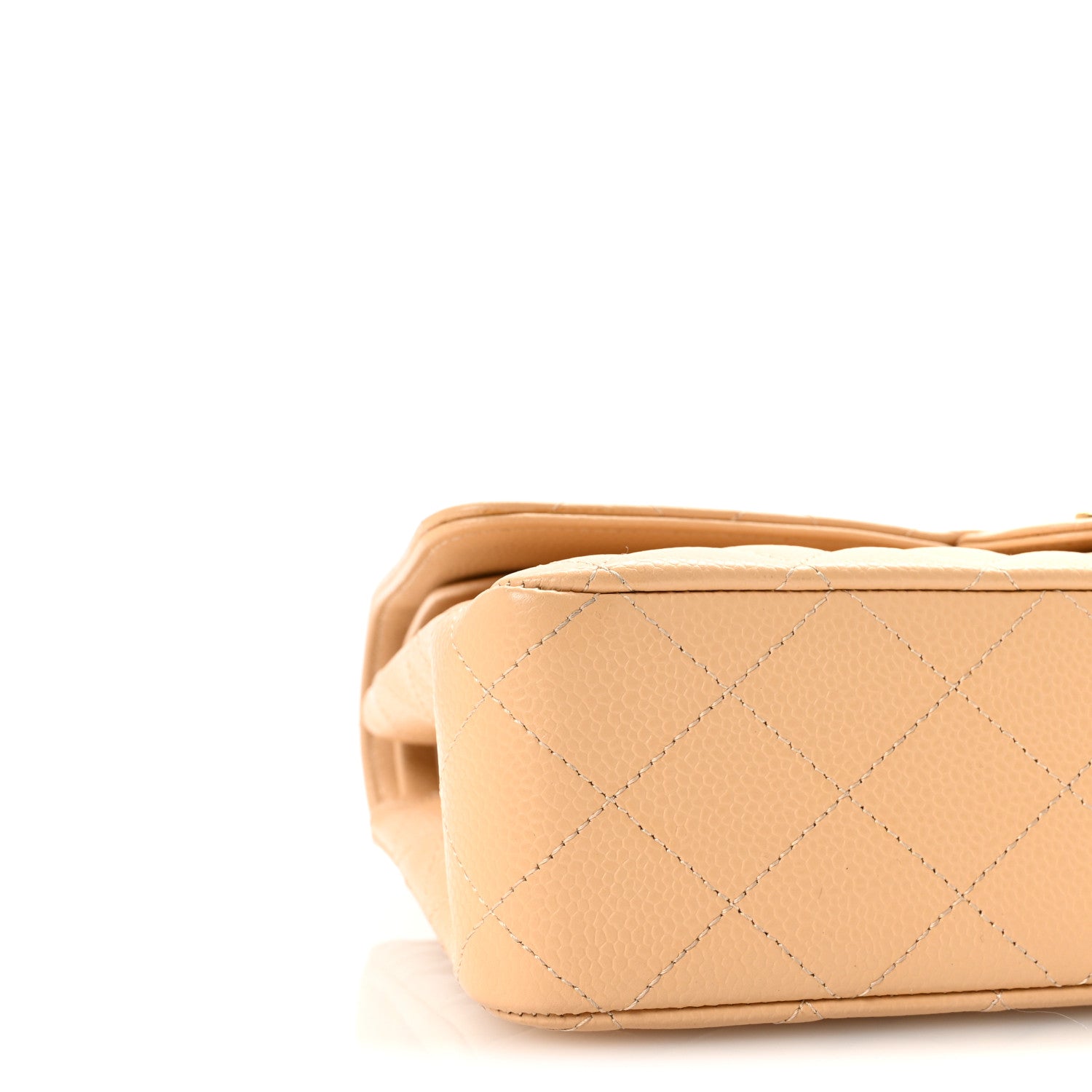Chanel Caviar Quilted Medium Double Flap Beige 9 of 10