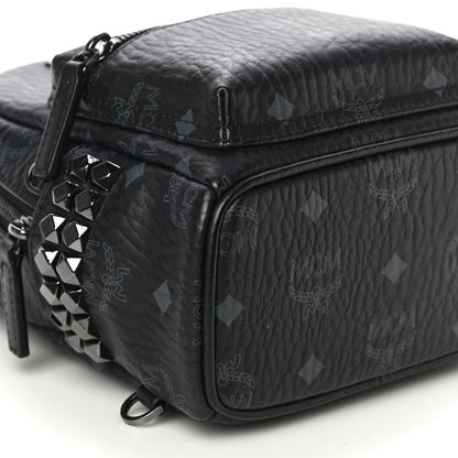 MCM Visetos Side Stud X-Mini Stark Bebe Boo Backpack Black 9 of 10