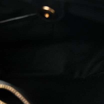 Burberry Derby Calfskin House Check Medium Banner Tote Black 5 of 10