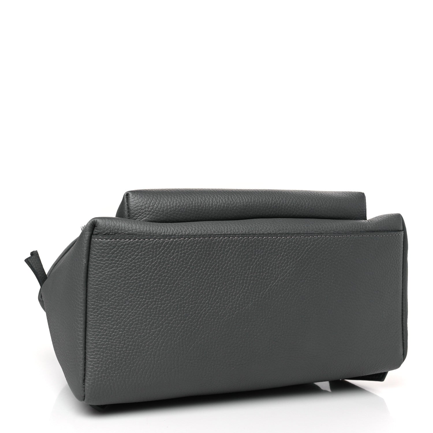 Burberry Calfskin Logo Embossed Backpack Charcoal Grey 4 of 9