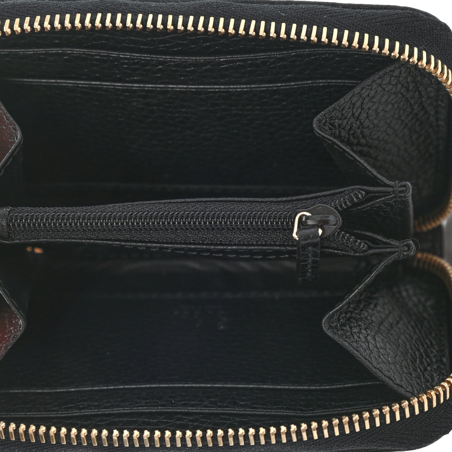 Gucci Pebbled Calfskin Small Soho Zip Around Wallet Black 5 of 7