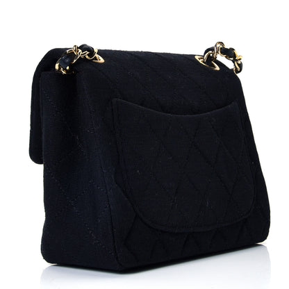 Chanel Jersey Quilted Mini Square Flap Black 2 of 4
