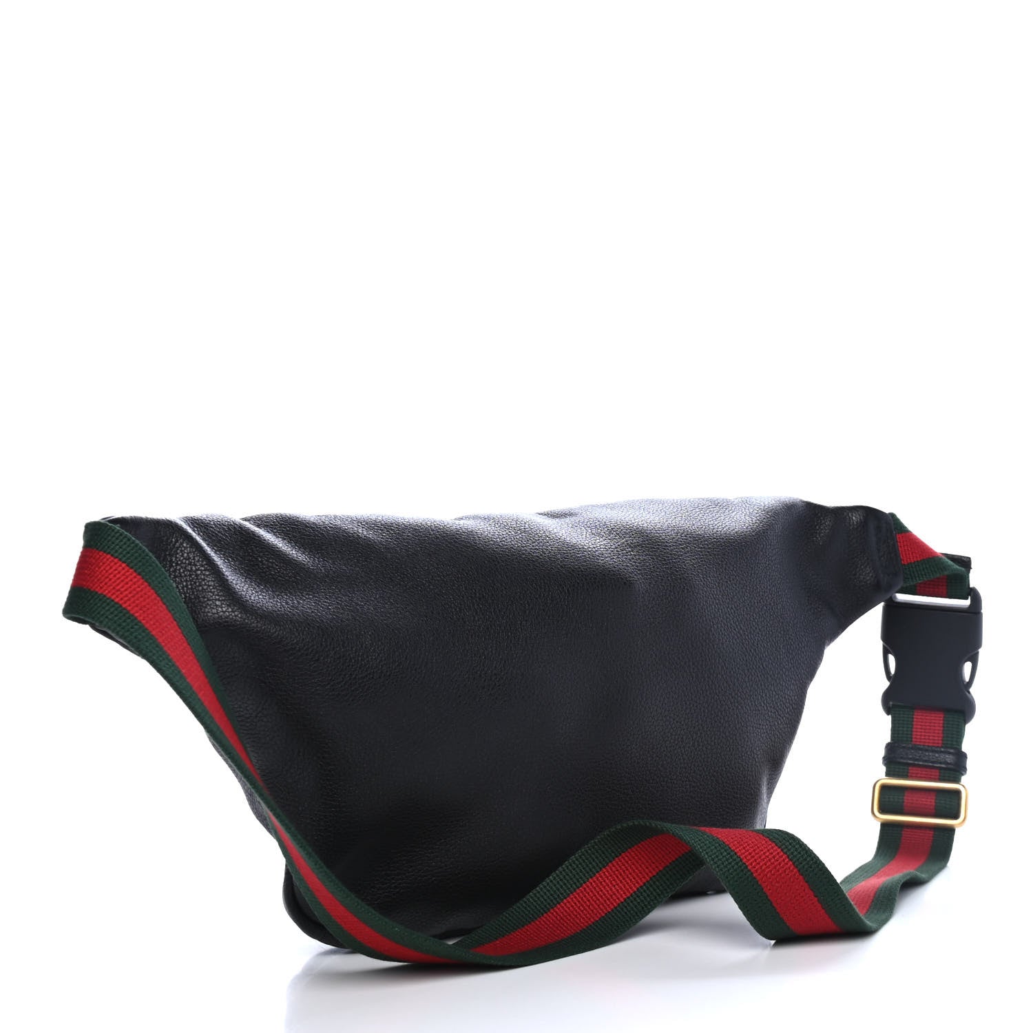 Gucci Grained Calfskin Logo Belt Bag Black 2 of 4