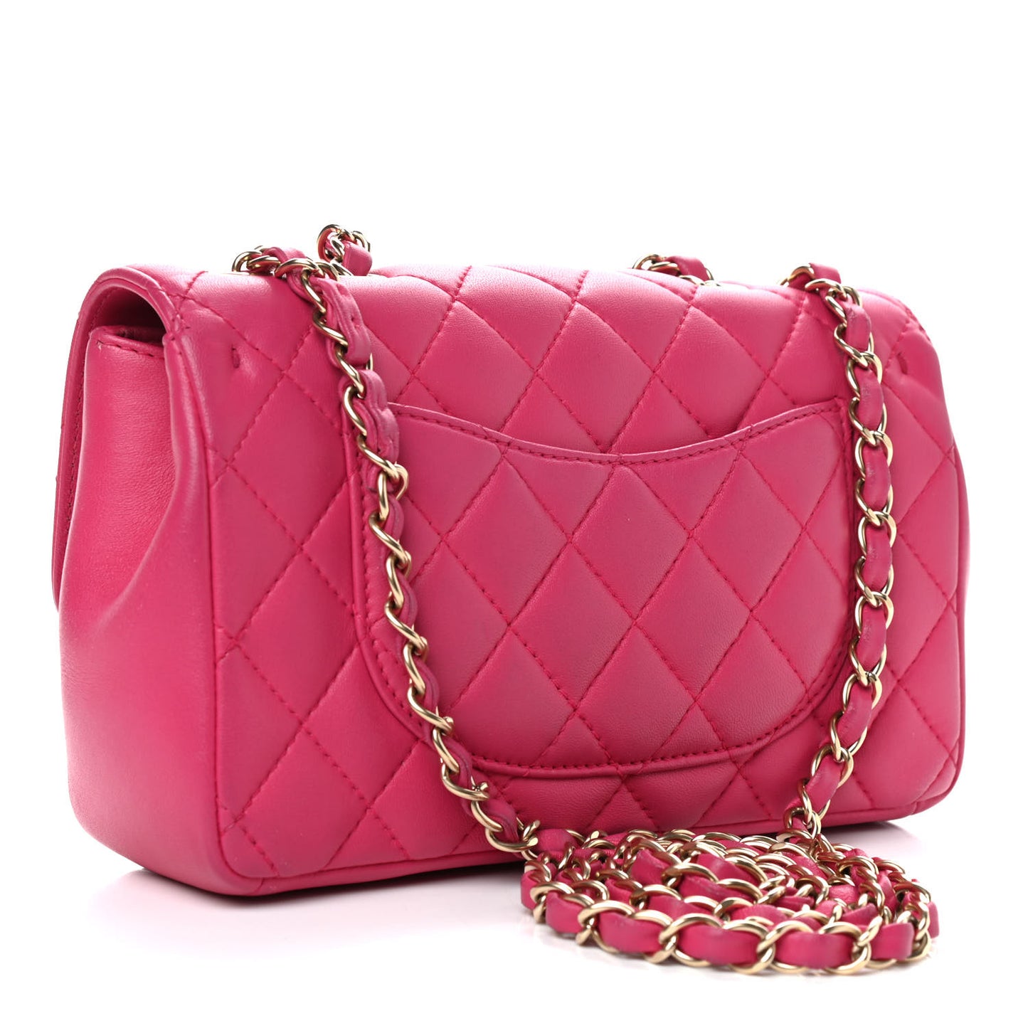 Lambskin Quilted Mini Mademoiselle Chic Flap Pink