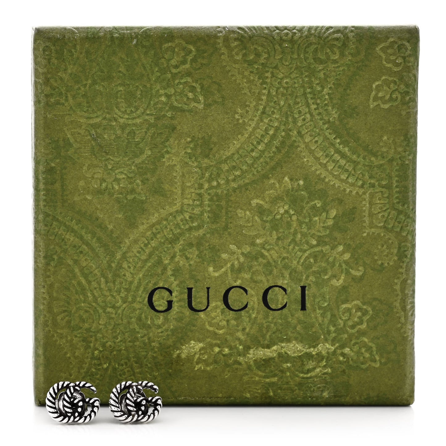 Sterling Silver Torchon Double G Earrings