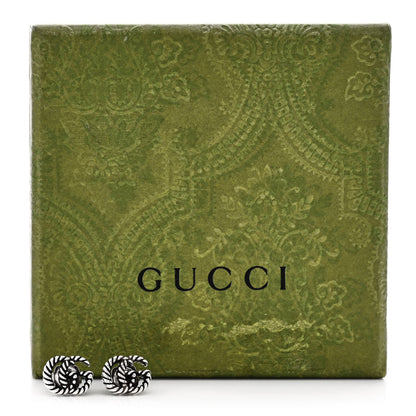 Gucci Sterling Silver Torchon Double G Earrings 5 of 5