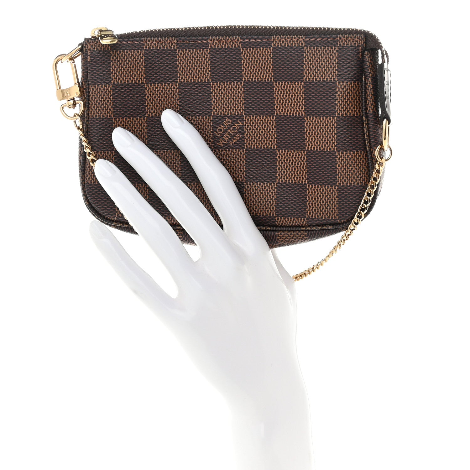 Louis Vuitton Damier Ebene Mini Pochette Accessories 2 of 10