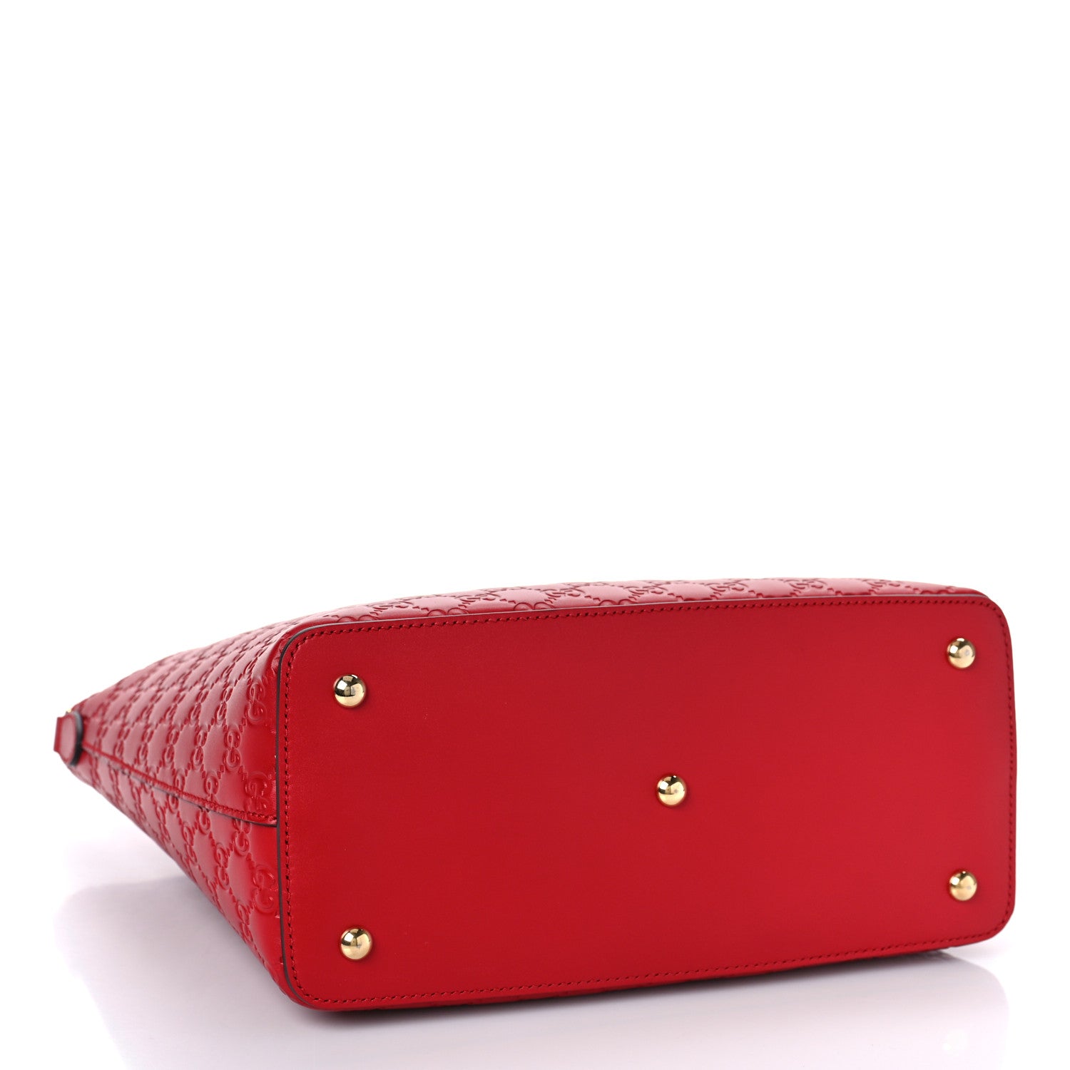 Gucci Guccissima Linea A Foldover Tote Red 4 of 9