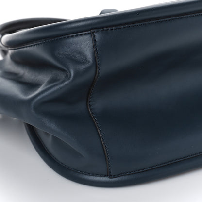Proenza Schouler Calfskin Small Ruched Tote Navy 7 of 9