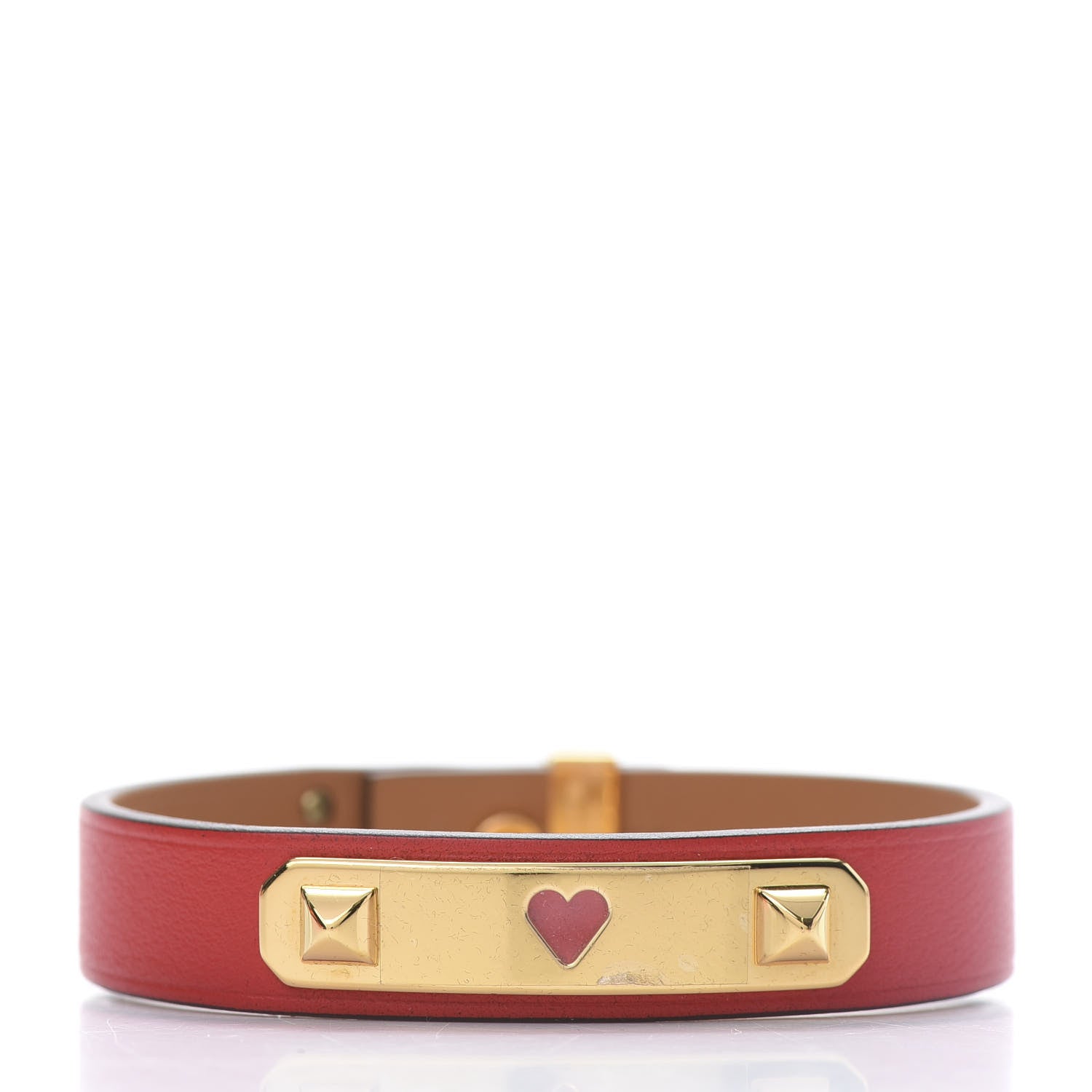 Hermes Swift As De Coeur Bracelet T3 Rouge De Coeur 3 of 6