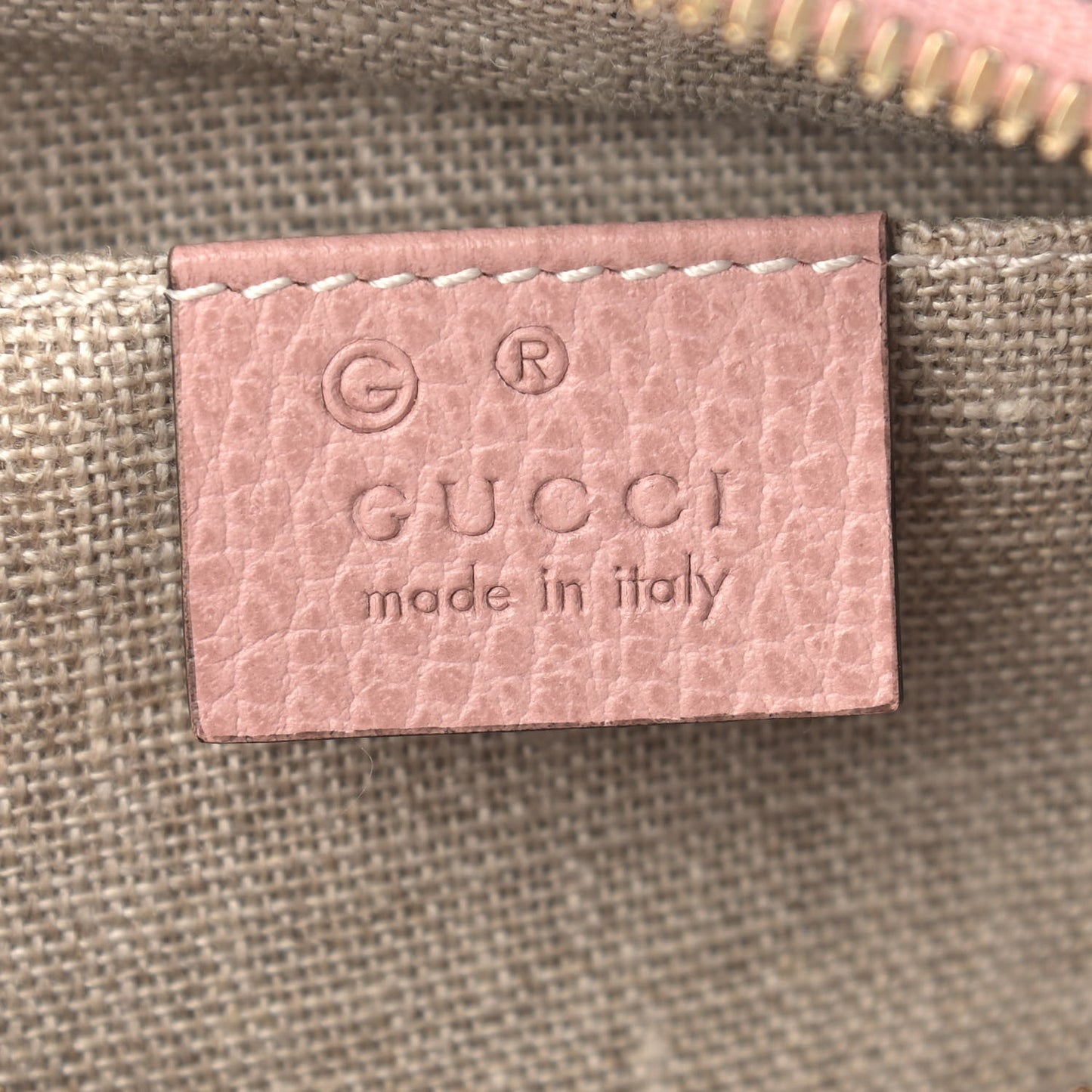 Monogram Mini Bree Messenger Bag Beige Soft Pink