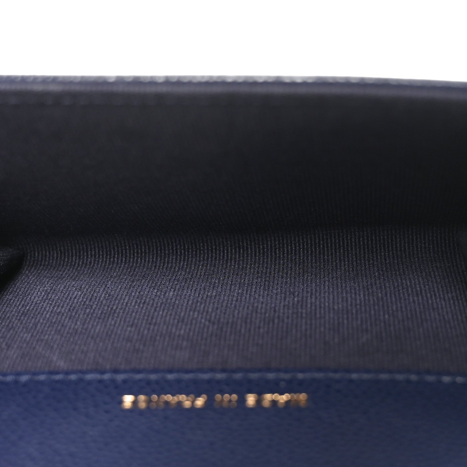 Chanel Caviar Quilted Flap Card Holder Wallet Navy Blue 5 of 9