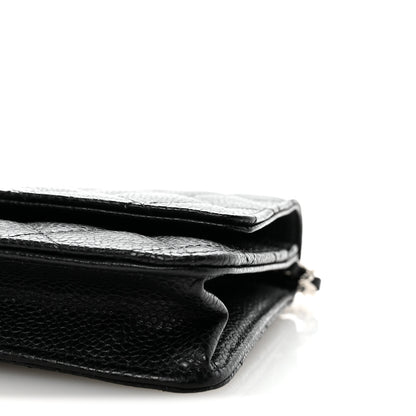 Chanel Caviar Quilted Wallet on Chain WOC Black 11 of 12