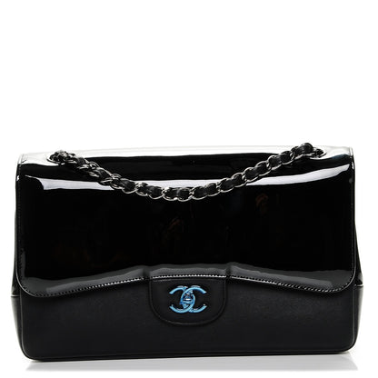 Chanel Patent Calfskin Jumbo Classic Pure Double Flap Black 1 of 7