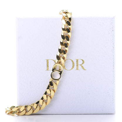 Christian Dior Metal CD Choker Necklace Gold 5 of 5