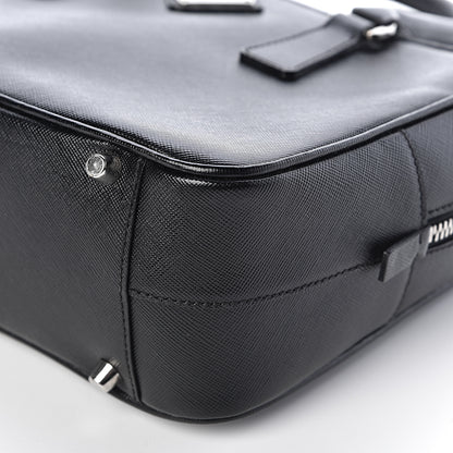 Prada Saffiano Lux Bauletto Black 9 of 10