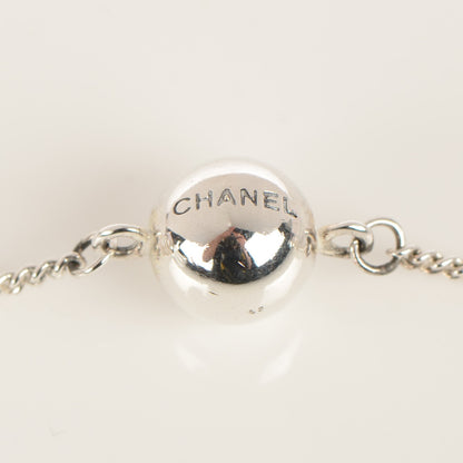 Chanel Beaded Bracelet Silver 4 of 4