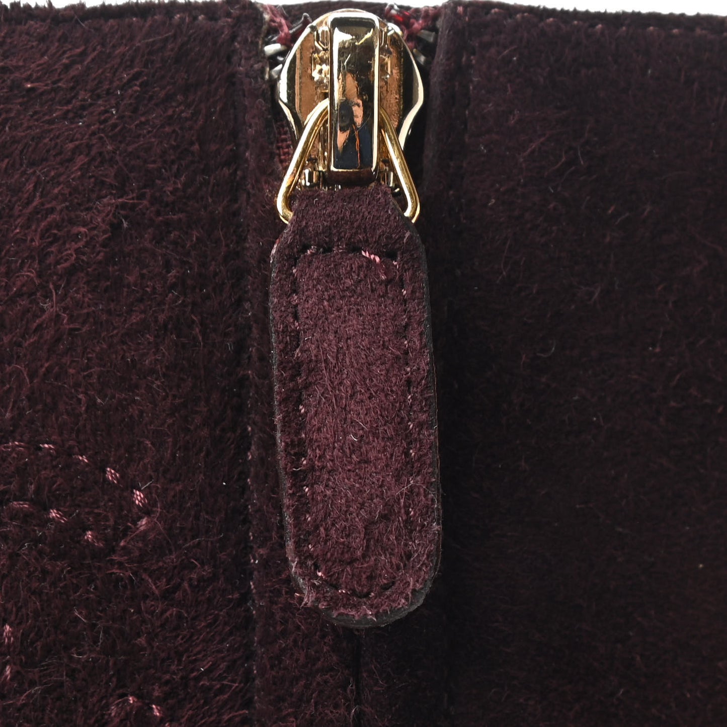 Suede Boots 37.5 Burgundy
