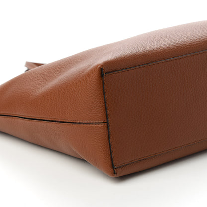 Valentino Garavani Grained Calfskin Rockstud Shoulder Tote Bright Cognac 6 of 9