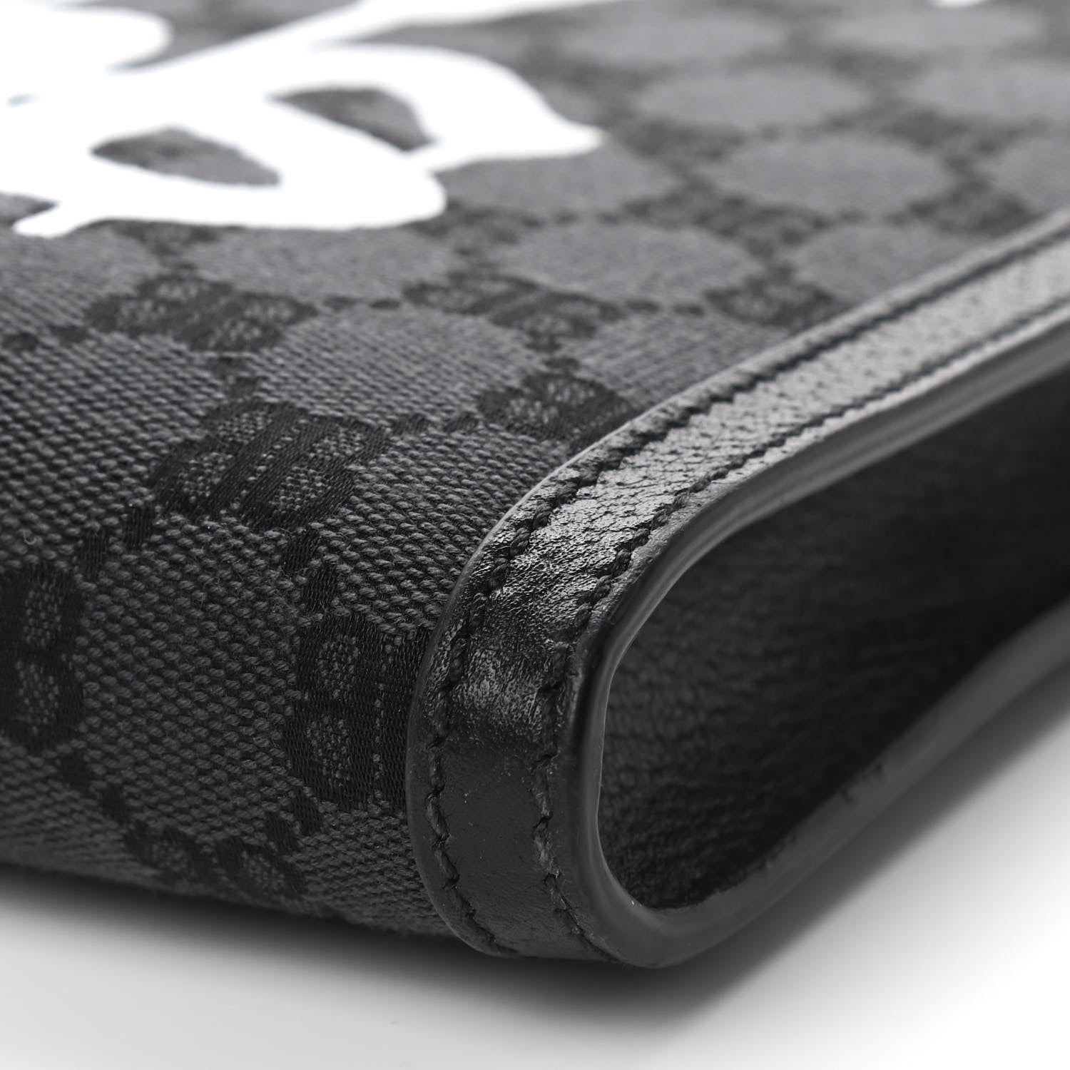 Gucci X BALENCIAGA BB Monogram Web Graffiti Ophidia Laptop Pouch Black 9 of 9
