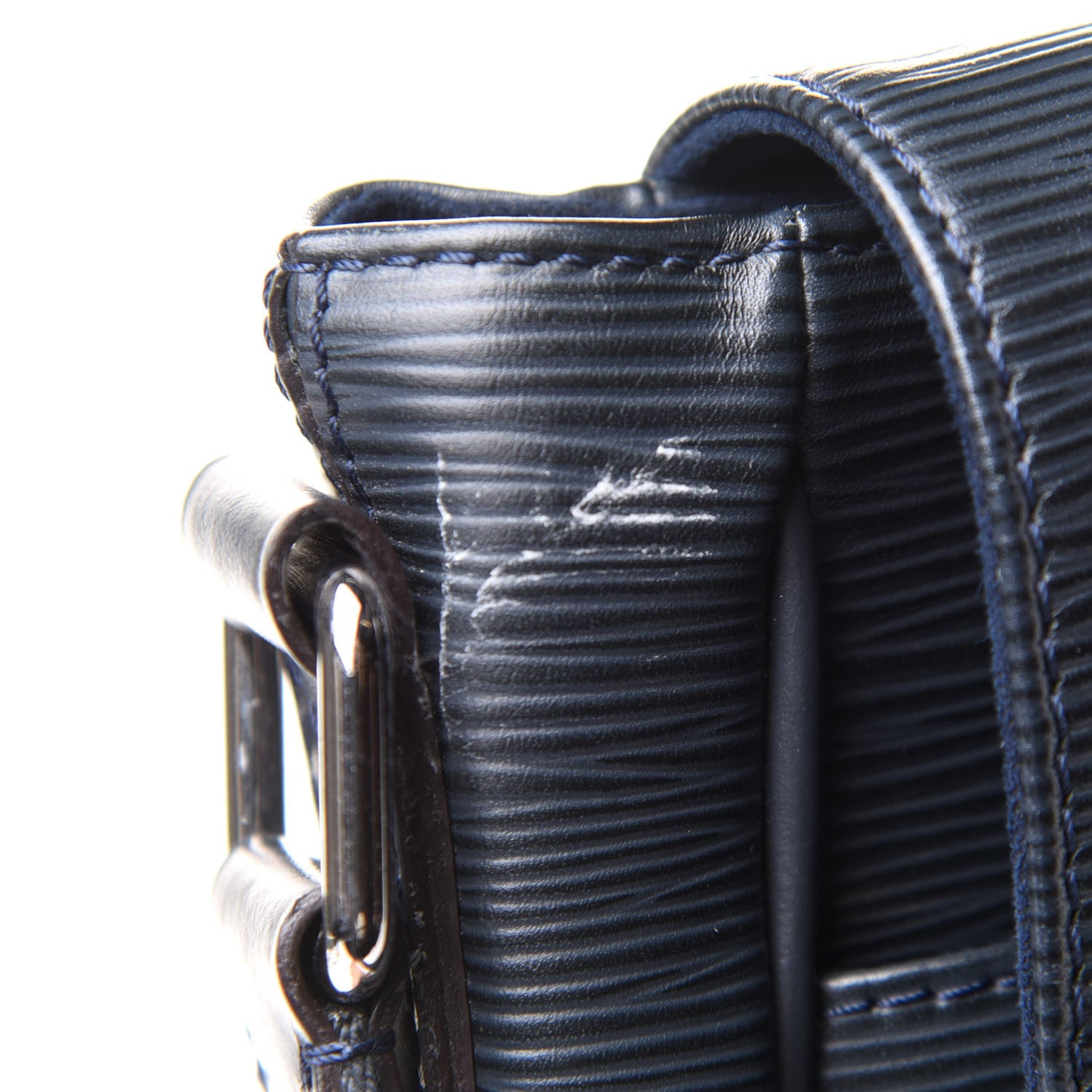 Louis Vuitton Epi Christopher Messenger Navy Stripes 12 of 15