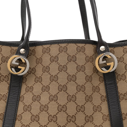 Gucci Monogram Medium Twins Tote Dark Brown 8 of 11