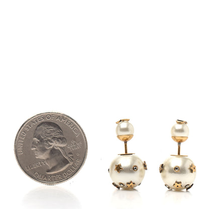 Christian Dior Pearl Crystal Mise En Dior Tribal Earrings 2 of 4
