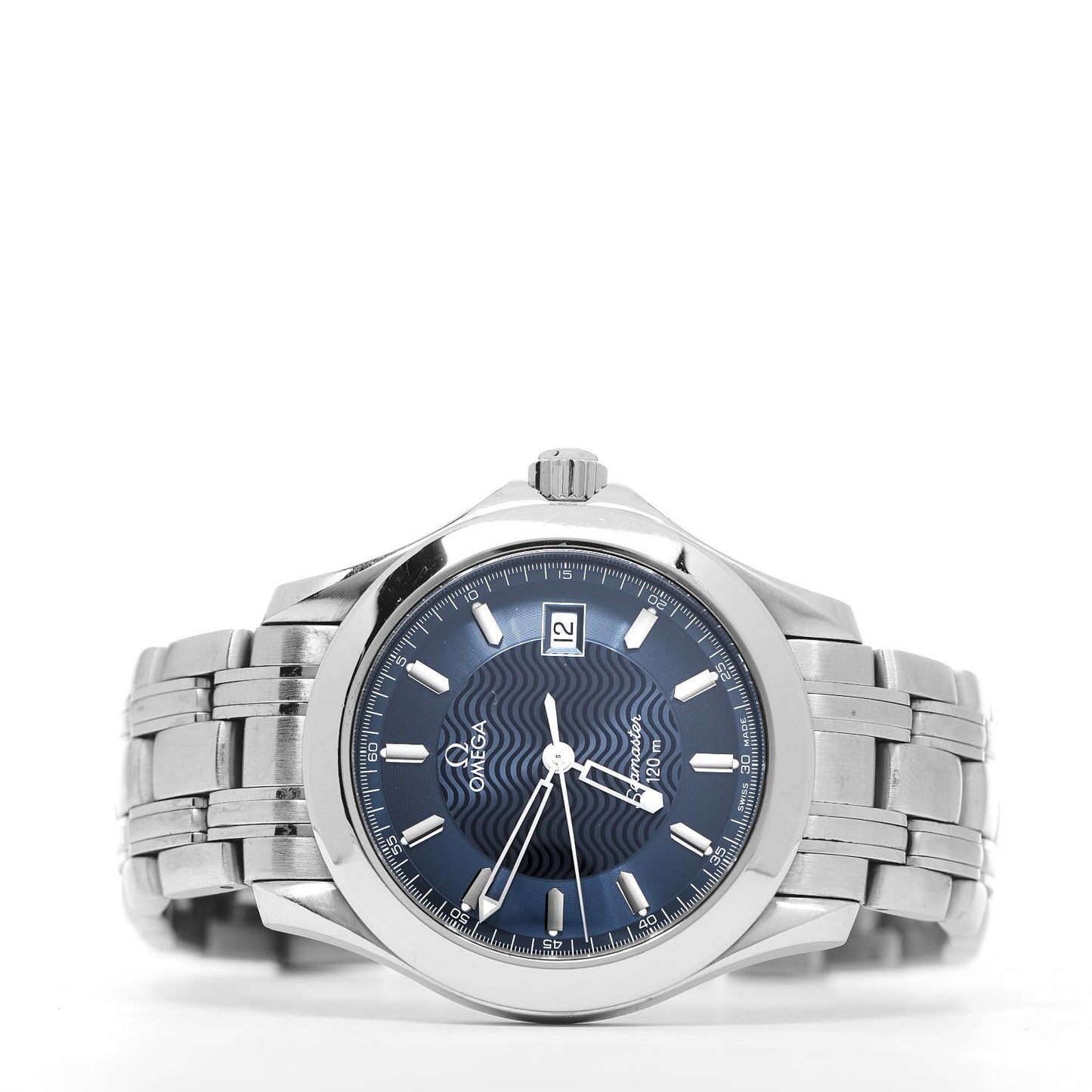 Stainless Steel 36mm Seamaster 120M Quartz Watch Blue 2511.81