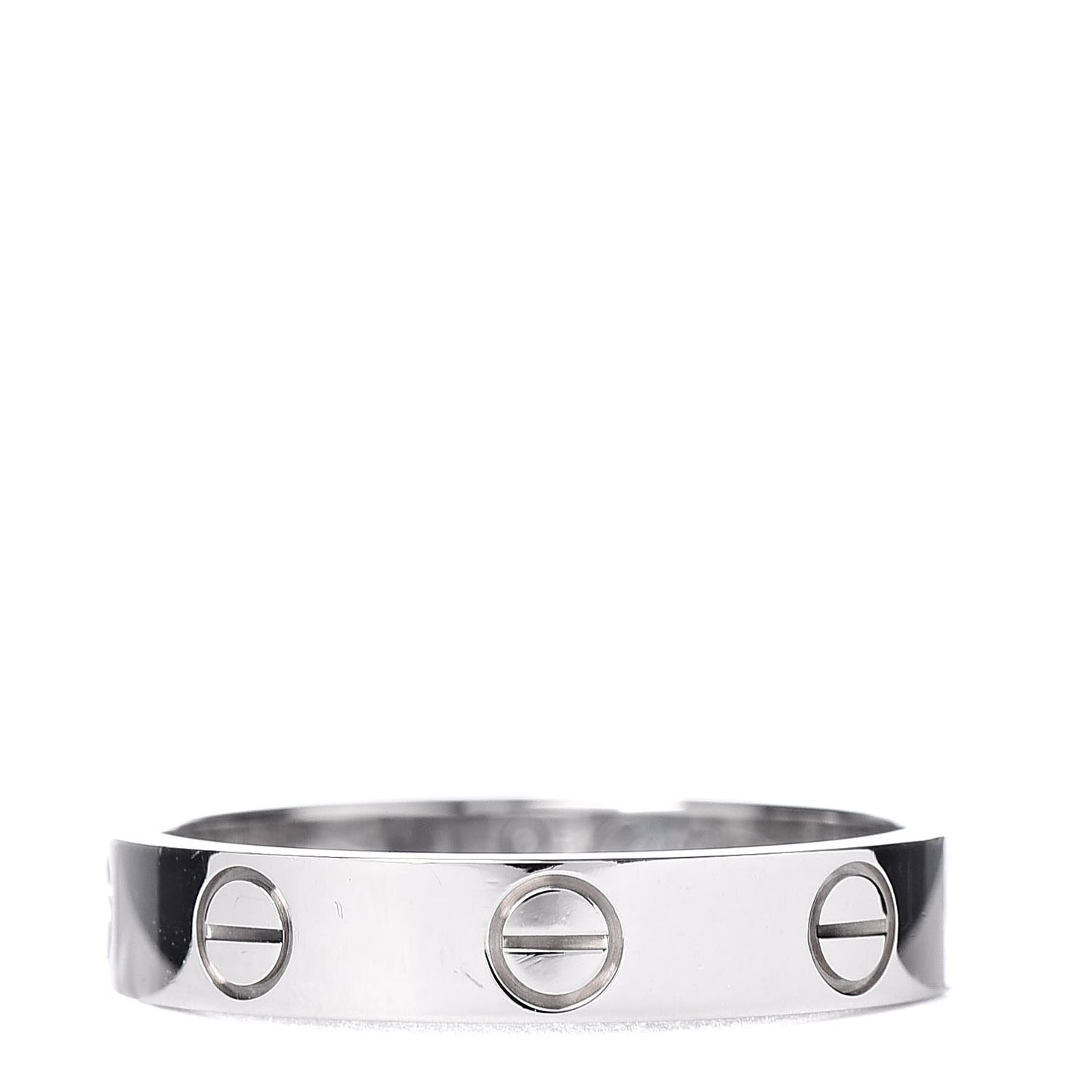 18K White Gold 3.5mm LOVE Wedding Band Ring 52 6
