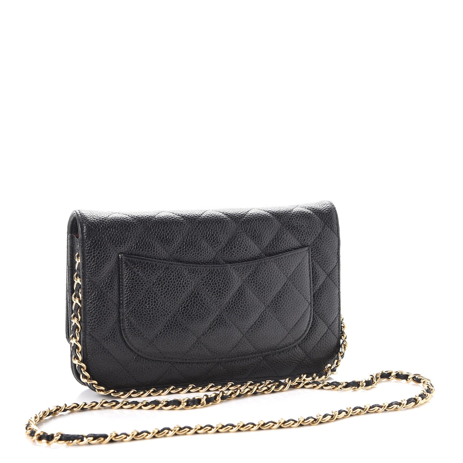 Chanel Caviar Quilted Wallet On Chain WOC Black 3 of 12