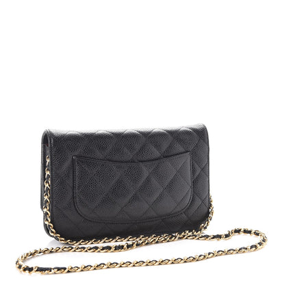 Chanel Caviar Quilted Wallet On Chain WOC Black 3 of 12