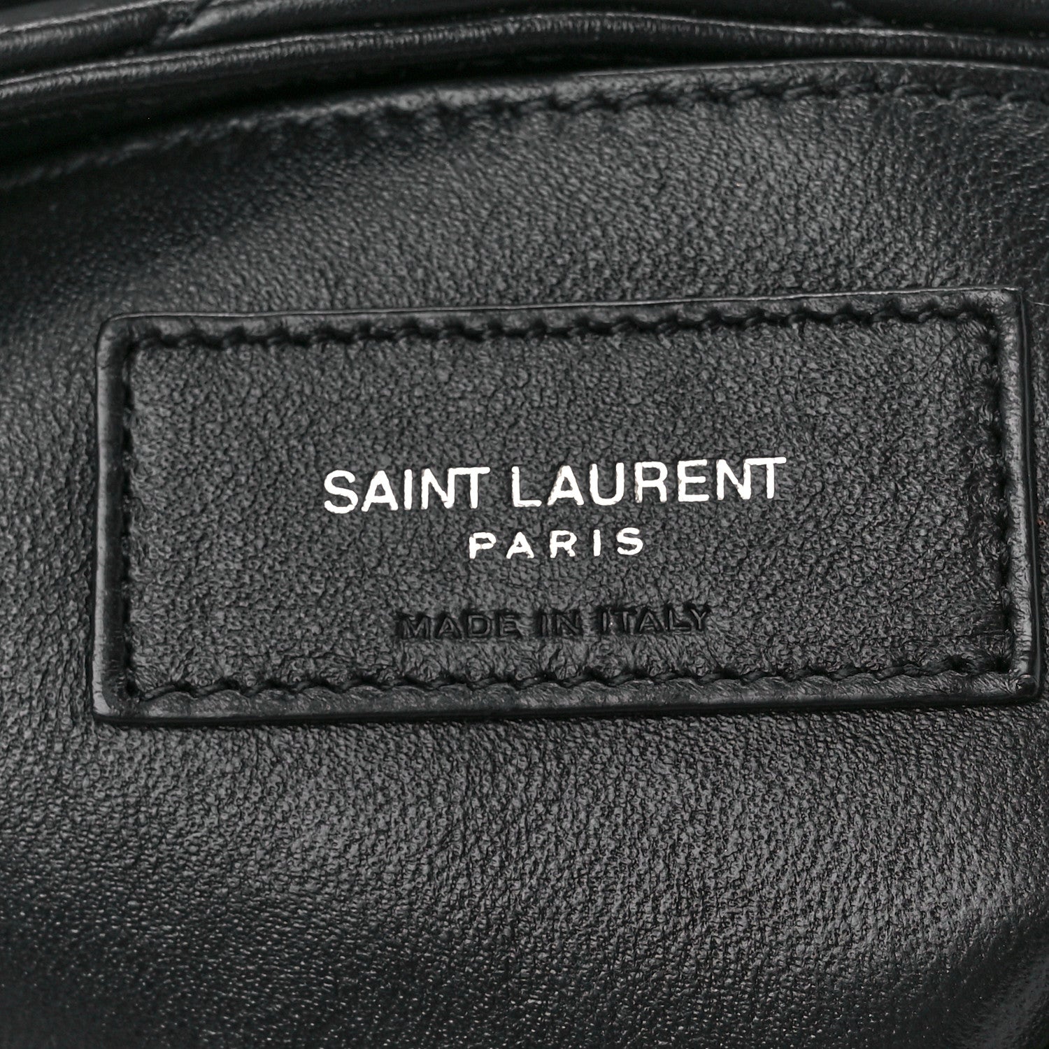 Saint Laurent Calfskin Y Quilted Monogram Small Loulou Chain Satchel Black 7 of 13