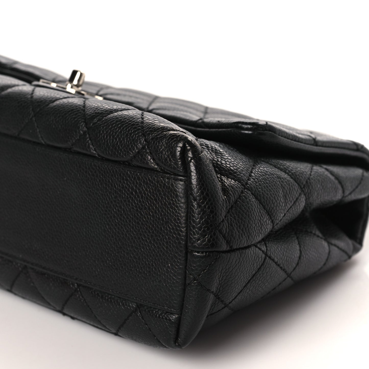 Caviar Kelly Flap Bag Black
