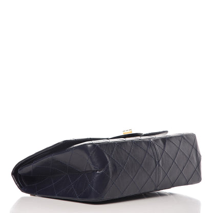 Chanel Aged Calfskin Quilted 2.55 Reissue 227 Flap Dark Blue 4 of 11