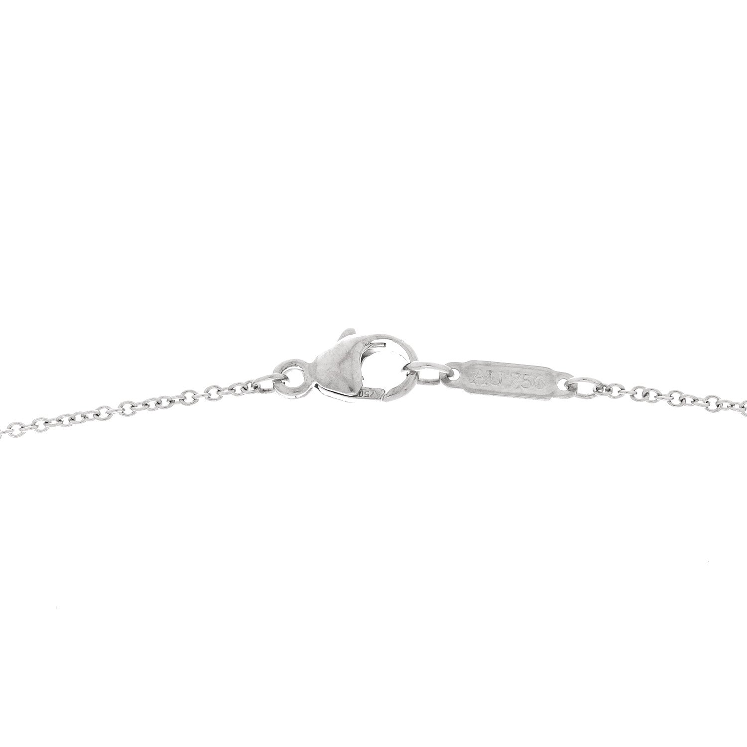 Tiffany 18K White Gold Diamond Metro Cross Pendant Necklace 4 of 5