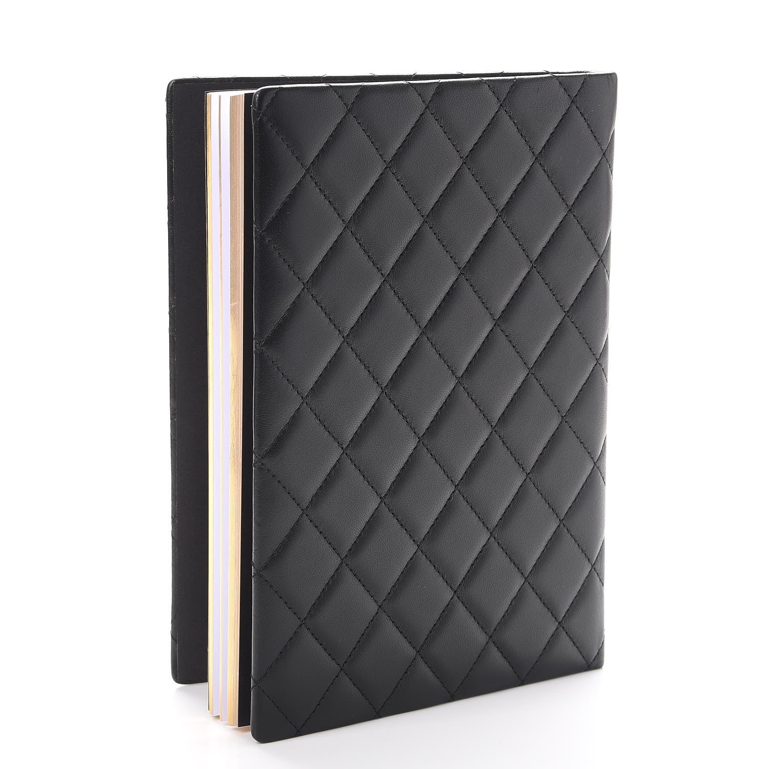 Chanel Lambskin Quilted Notebook Black 3 of 11
