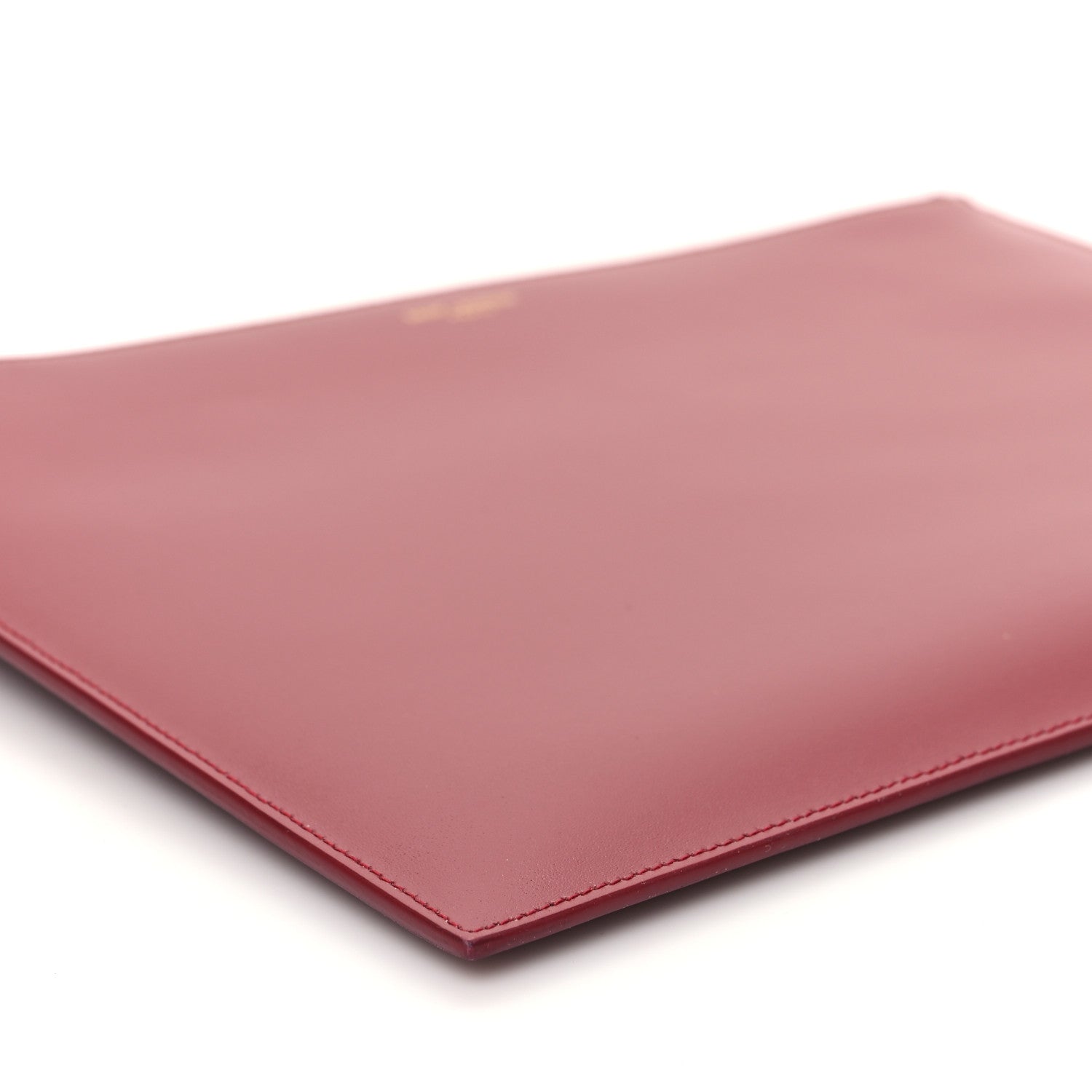 Saint Laurent Calfskin Medium Zip Clutch Red 9 of 11