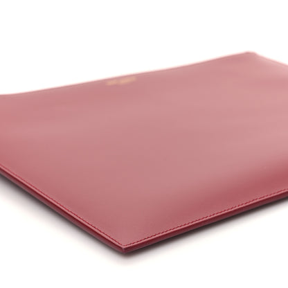 Saint Laurent Calfskin Medium Zip Clutch Red 9 of 11